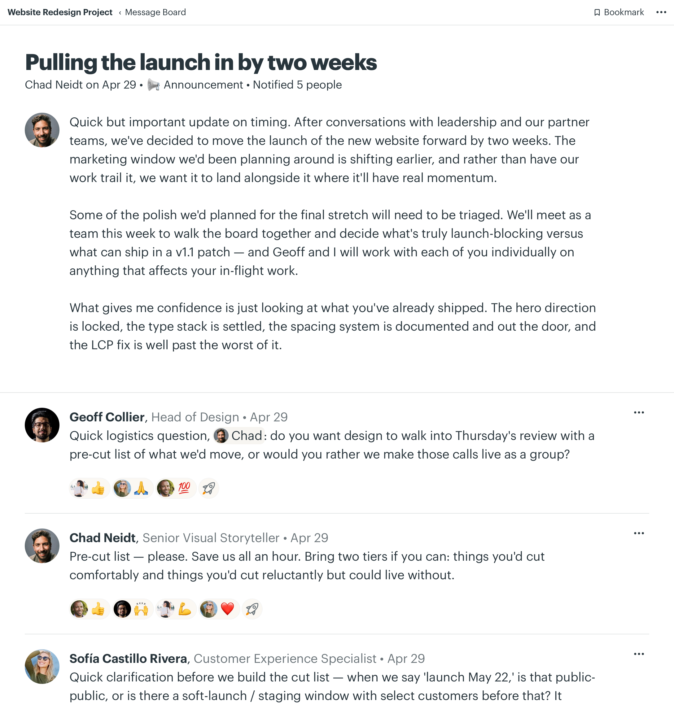 Page: Message Board