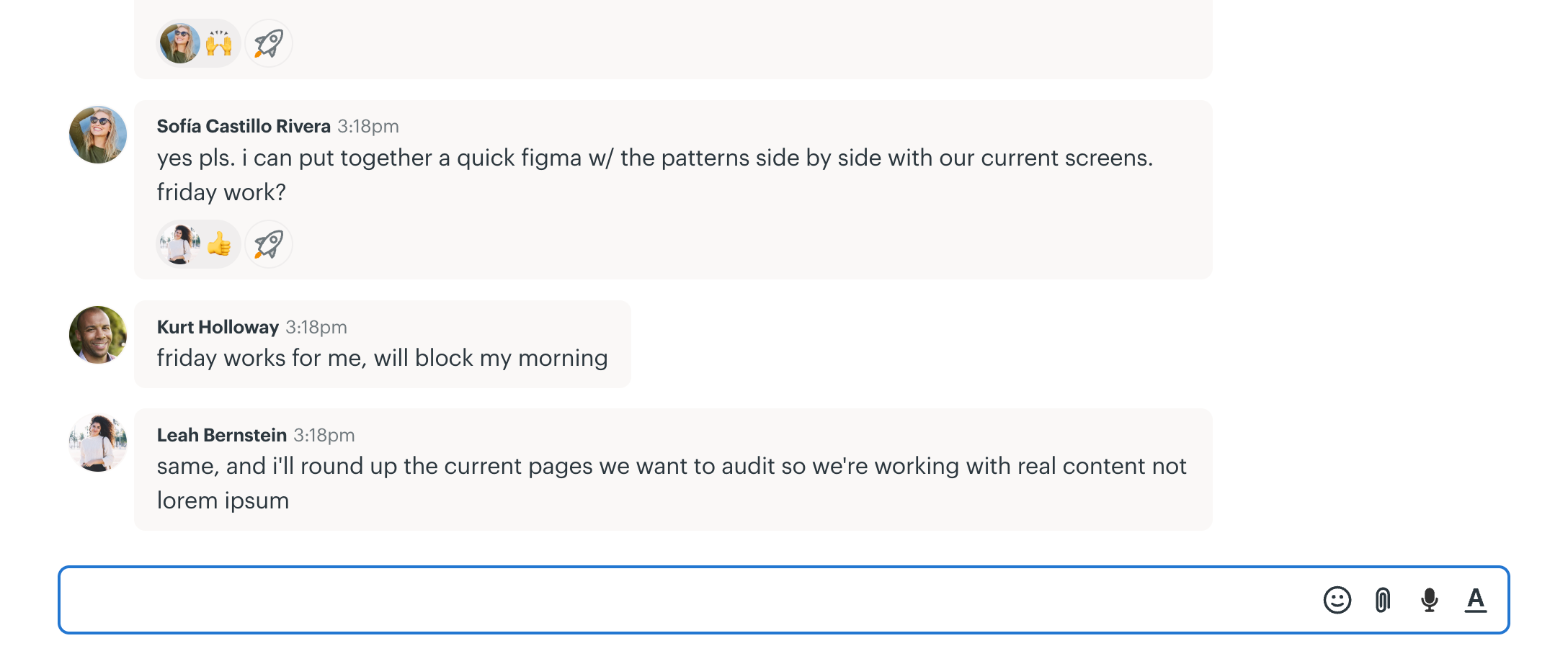 Campfire chats for quick, casual conversations
