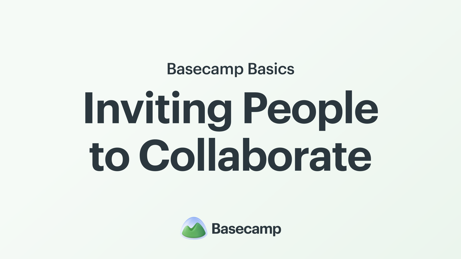 Inviting People to Collaborate