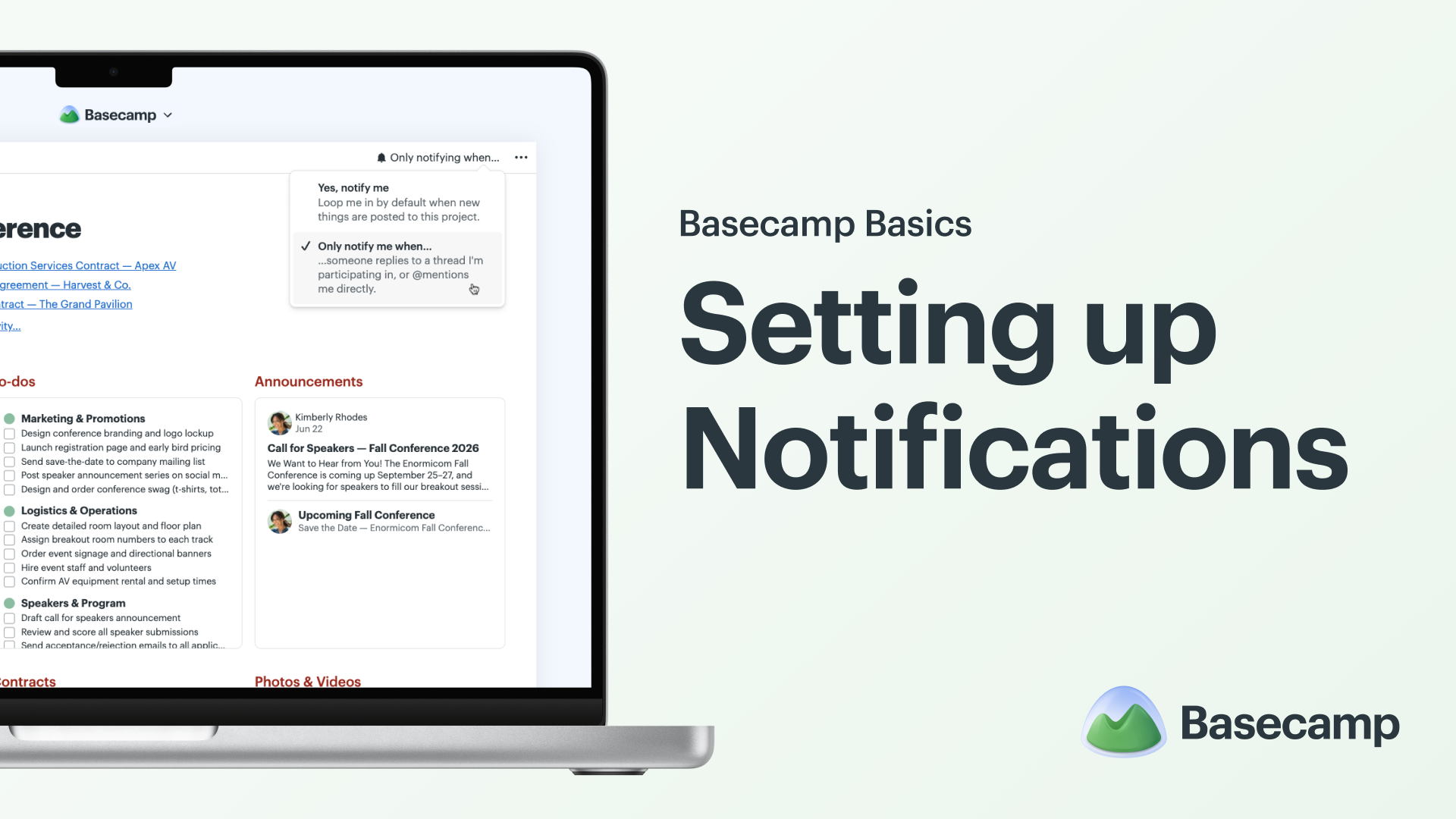 Setting up Notifications